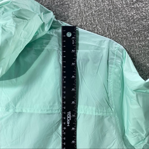 PEEKABOO BEANS Green Windbreaker Juniors Medium Full Zip Hoodie Lightweight Coat - Picture 5 of 13